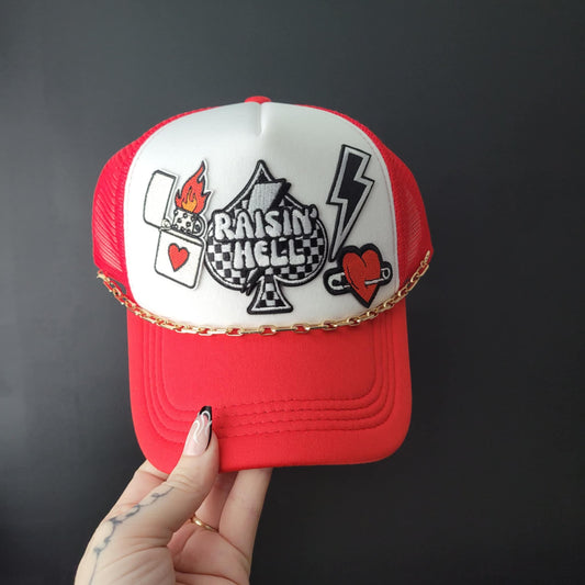Raisin Hell Trucker - Red