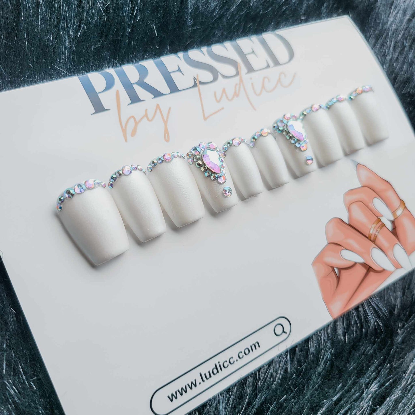 Pearl White w/Bling