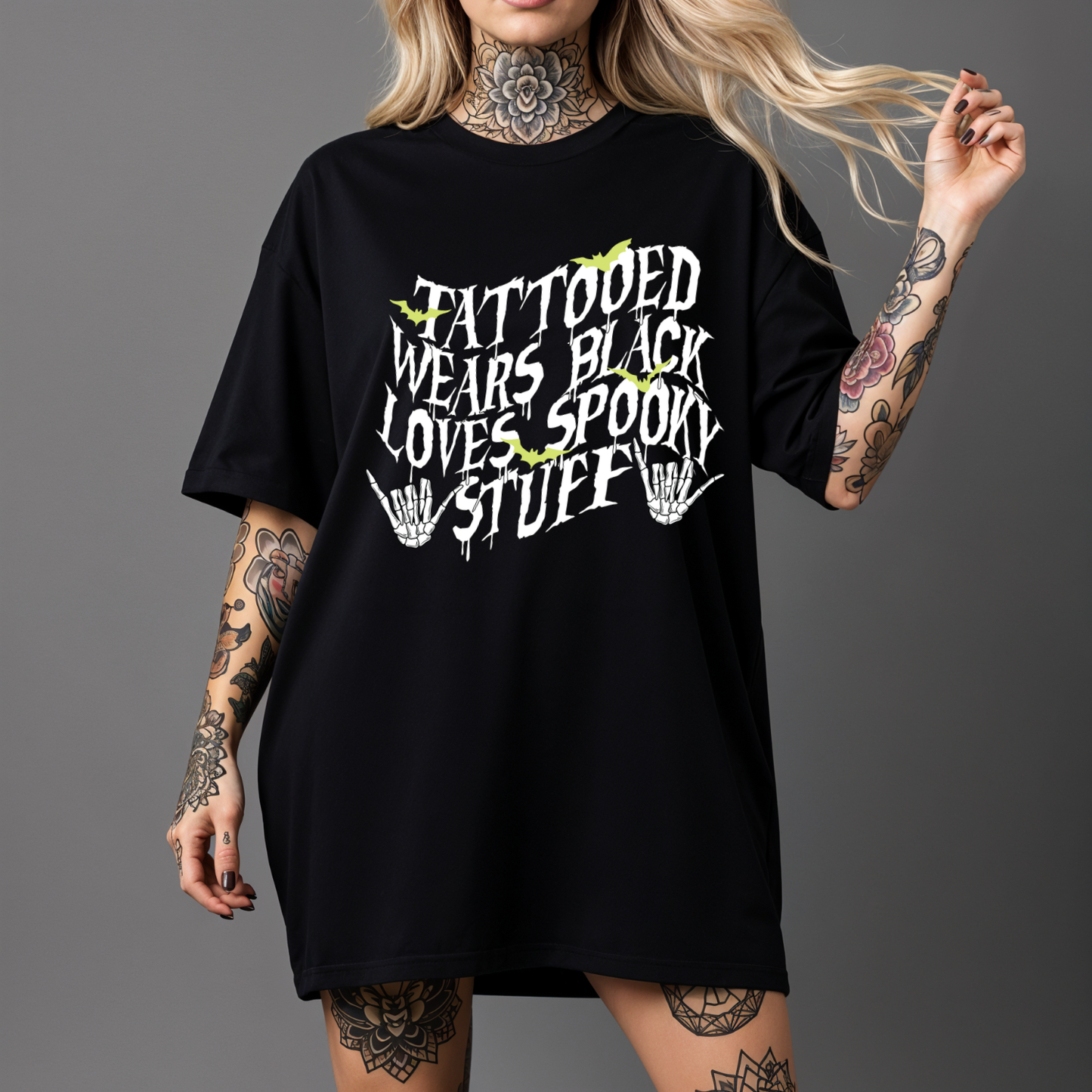 Tattooed, Wears Black